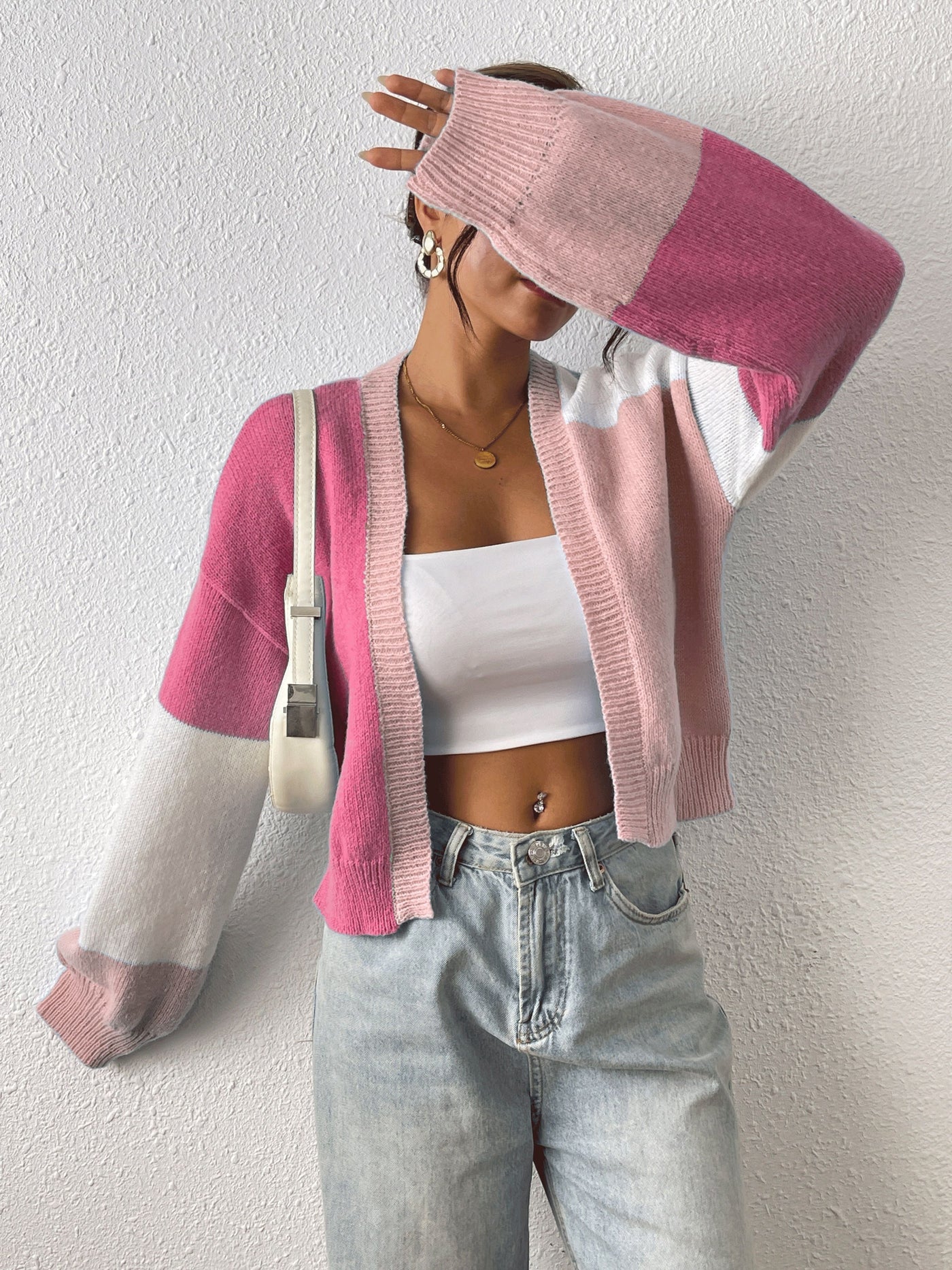 Angéline | Cardigan à blocs de couleur
