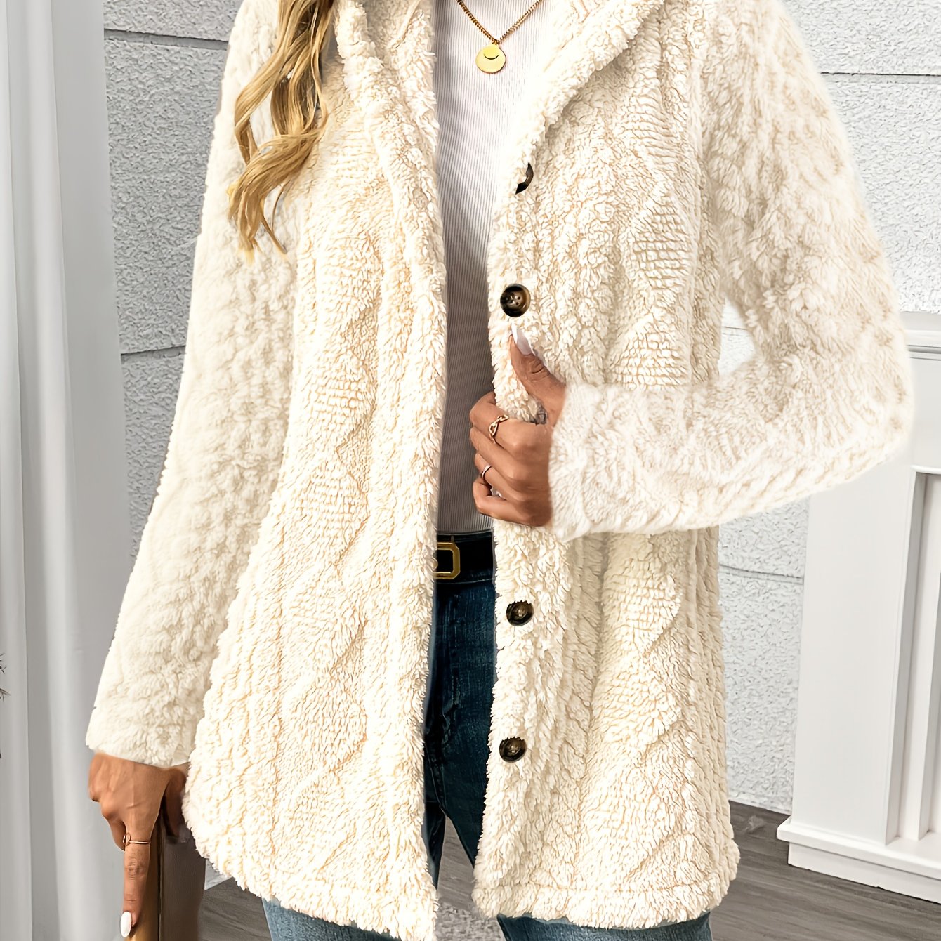 Celine - Manteau Teddy Doux