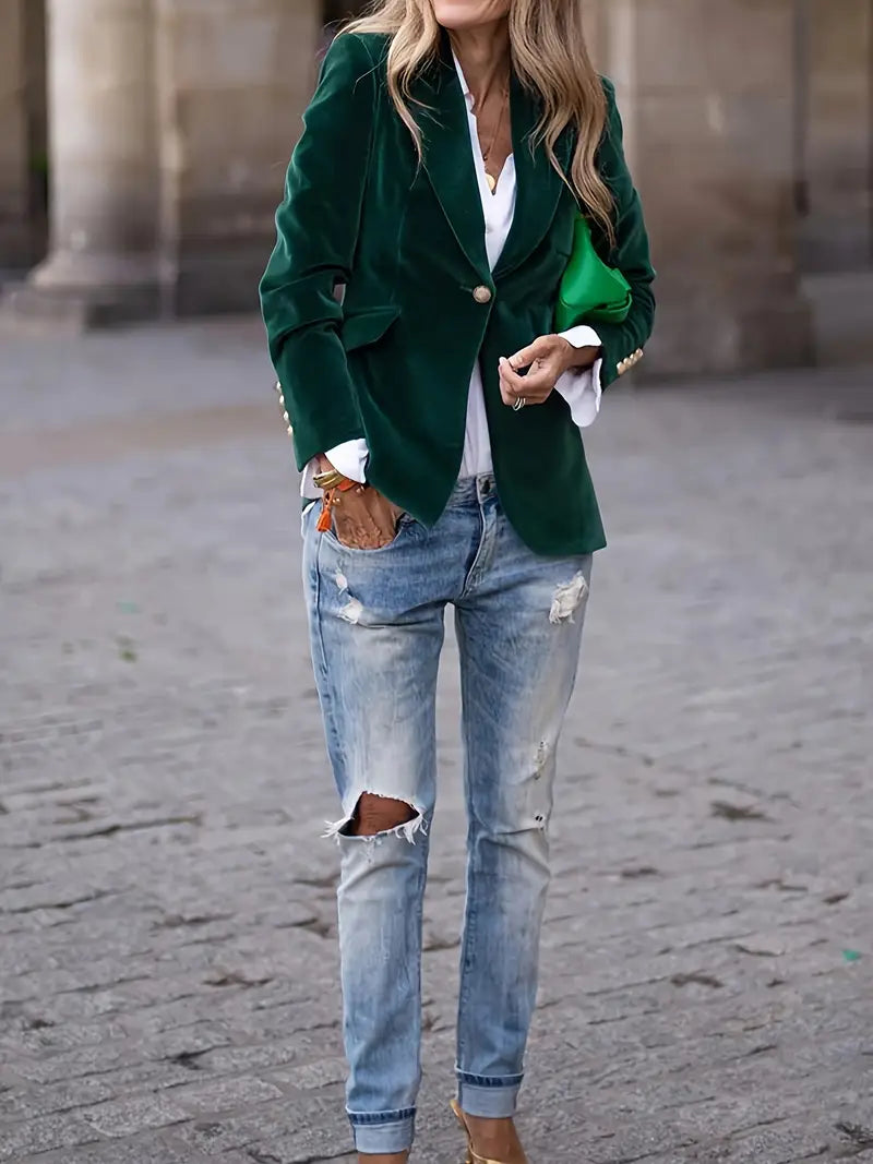 JULISSA | BLAZER IN VELLUTO ELEGANTE