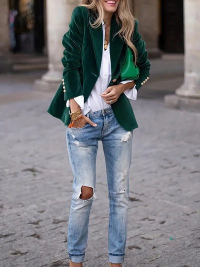 JULISSA | BLAZER IN VELLUTO ELEGANTE