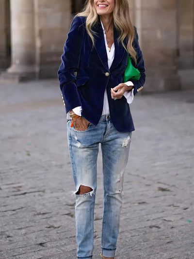 JULISSA | BLAZER IN VELLUTO ELEGANTE