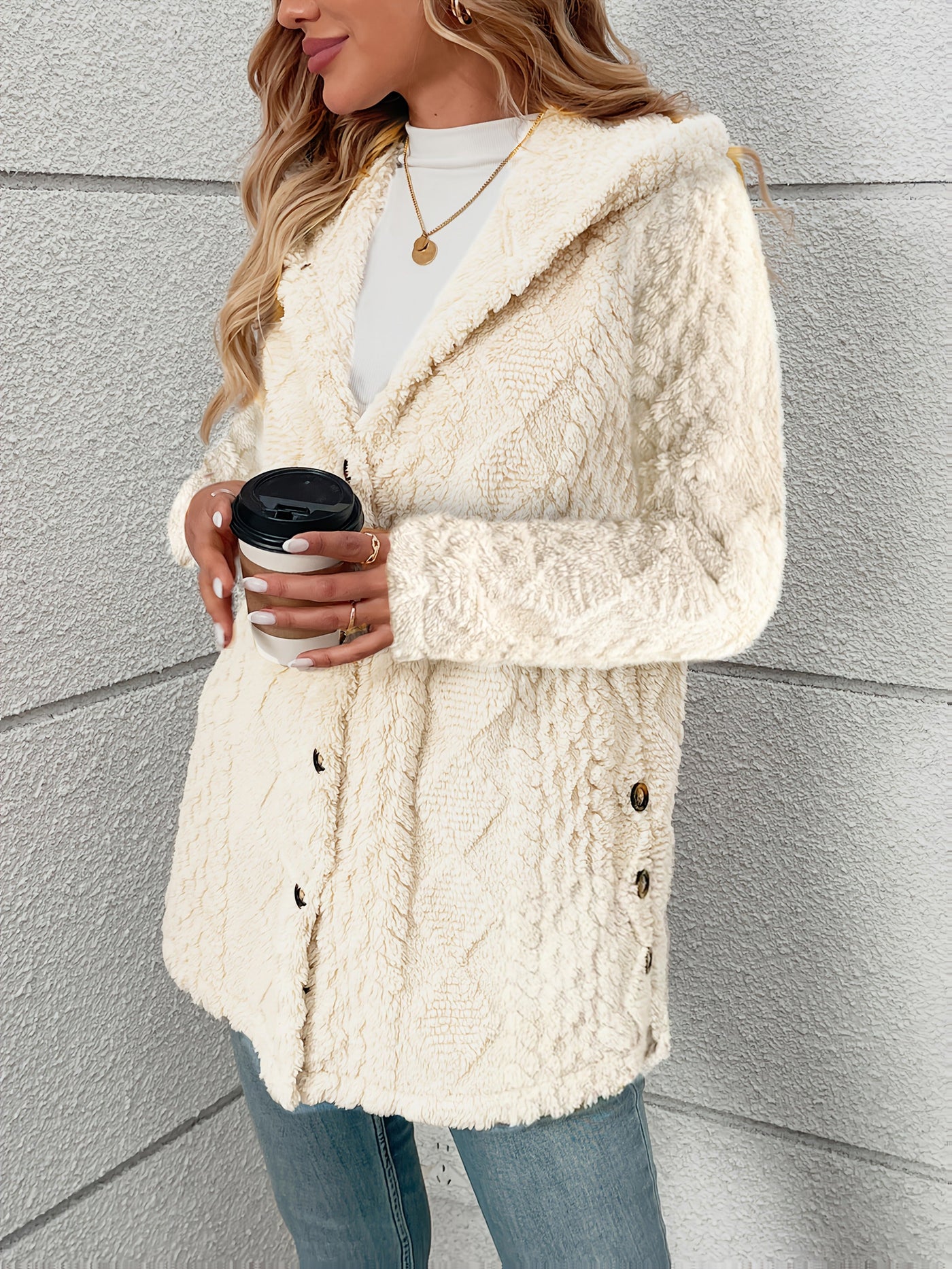 Celine - Manteau Teddy Doux