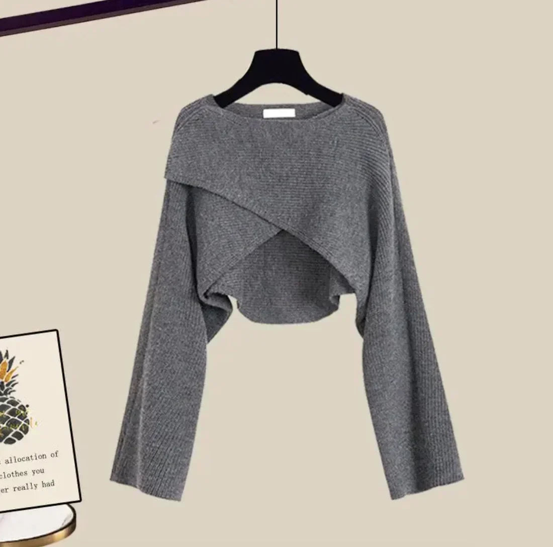 Tina | Comodo set di trois pezzi in morbido tessuto con maniche longhe