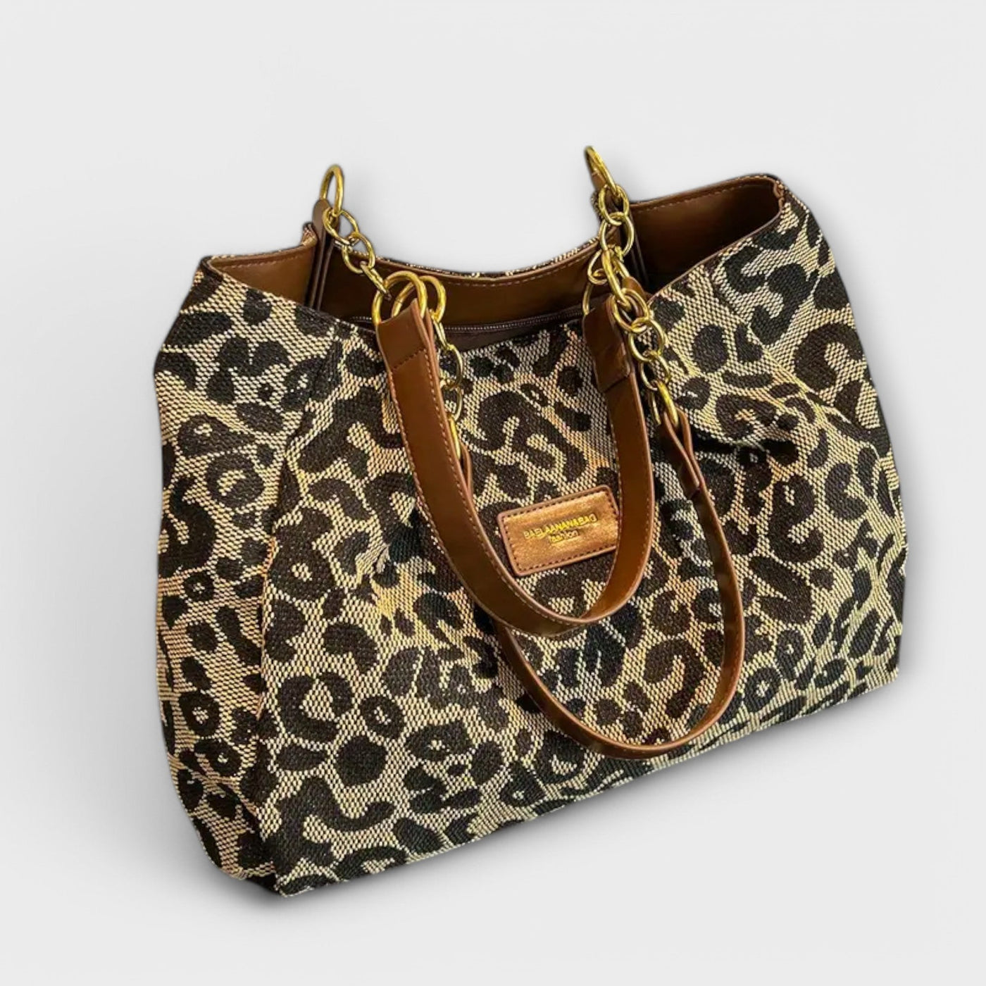 Nora. - Bourse à Tracolla en toile avec Stampa Leopardo