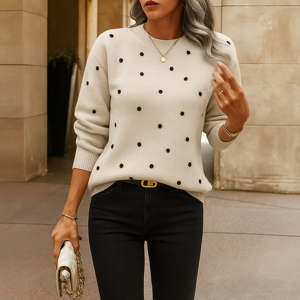 Naomi | Maglione Casual da Donna | Motif à Pois