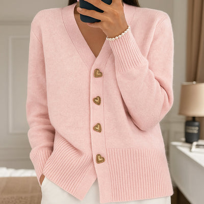 Alyra | Cardigan Tricot Femme avec Bottoni | Confort Leggero