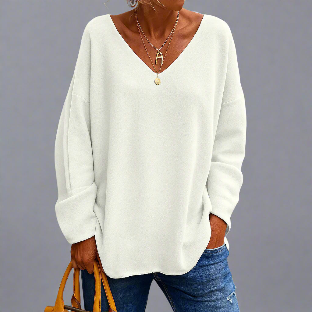 Harper | Top Col V Relaxed da Donna | Confort Senza Tempo