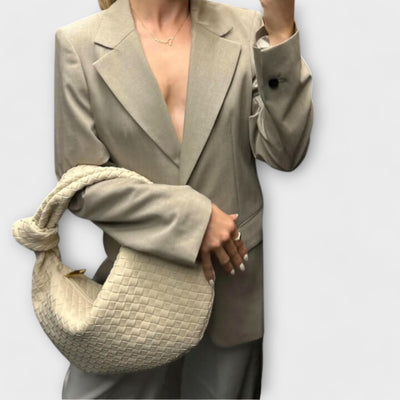 Nora. - Grande bourse à tracolla intrecciata da donna
