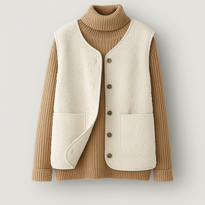Céleste | Gilet Trapuntato Versatile da Donna | Confort Senza Tempo