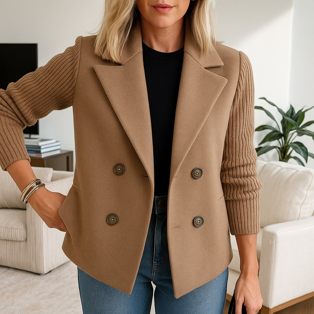 Rubis | Blazer structuré pour femme | Maniche à Maglia