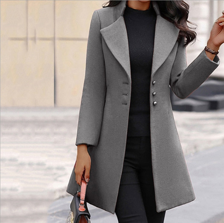 Chasse | Cappotto boutonné par Donna | Sophistique et Moderne