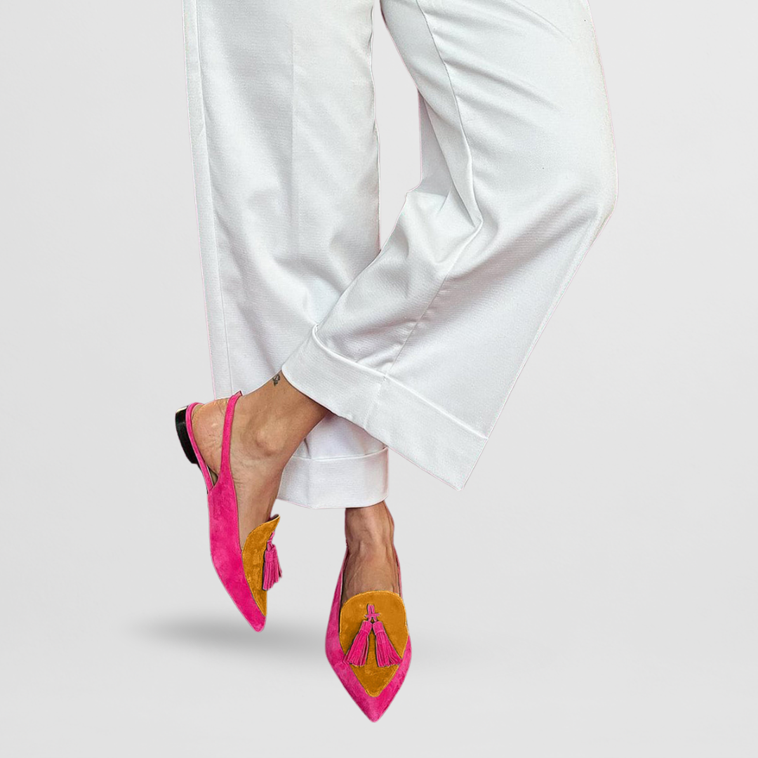 Laïla | Mocassini à punta colorati