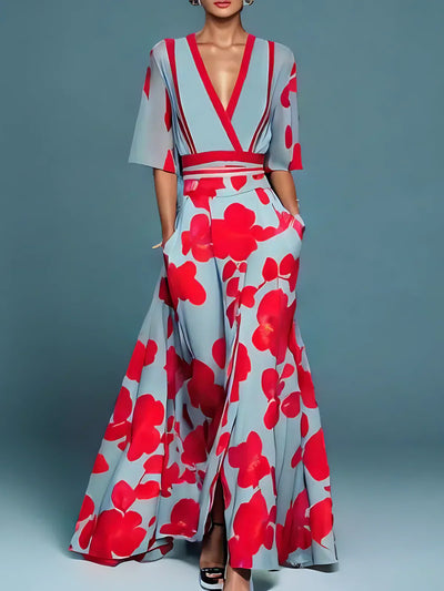 Jamie - Robe élégante à motif fleuri 
