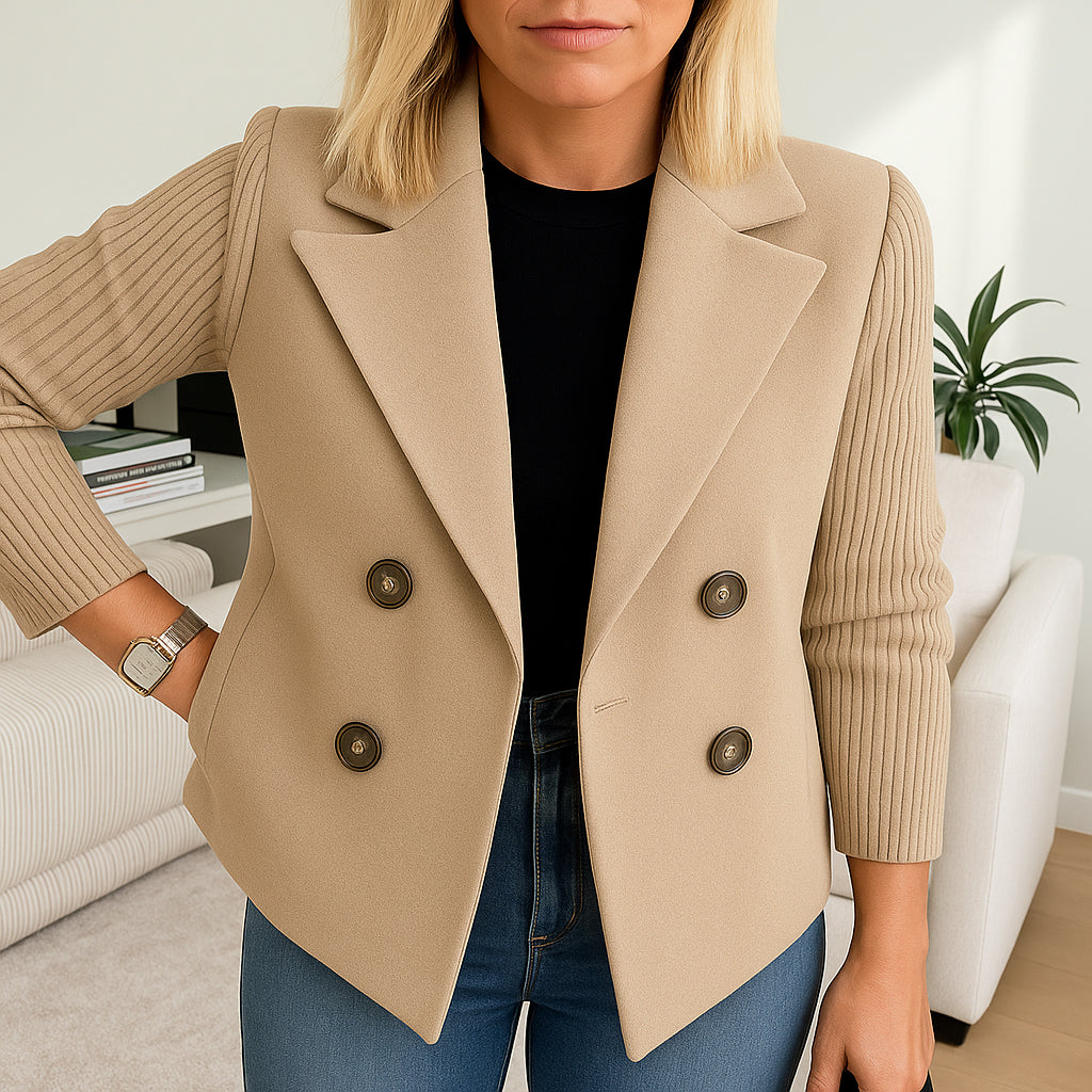 Rubis | Blazer structuré pour femme | Maniche à Maglia