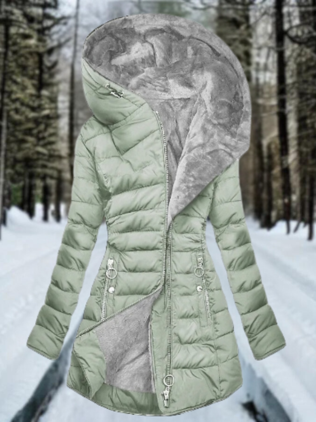 Vela | Cappotto Peloso Caldo per Donne