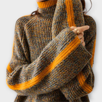 Breseis - Maglione Vintage à Collo Alto