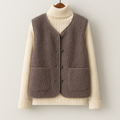 Céleste | Gilet Trapuntato Versatile da Donna | Confort Senza Tempo