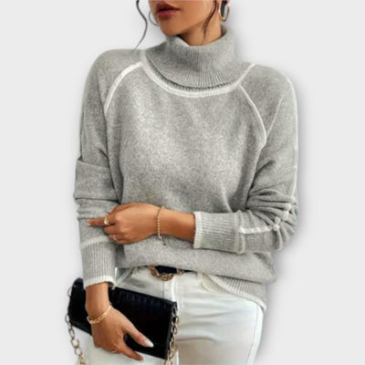 Aurora - Maglione casual a collo alto