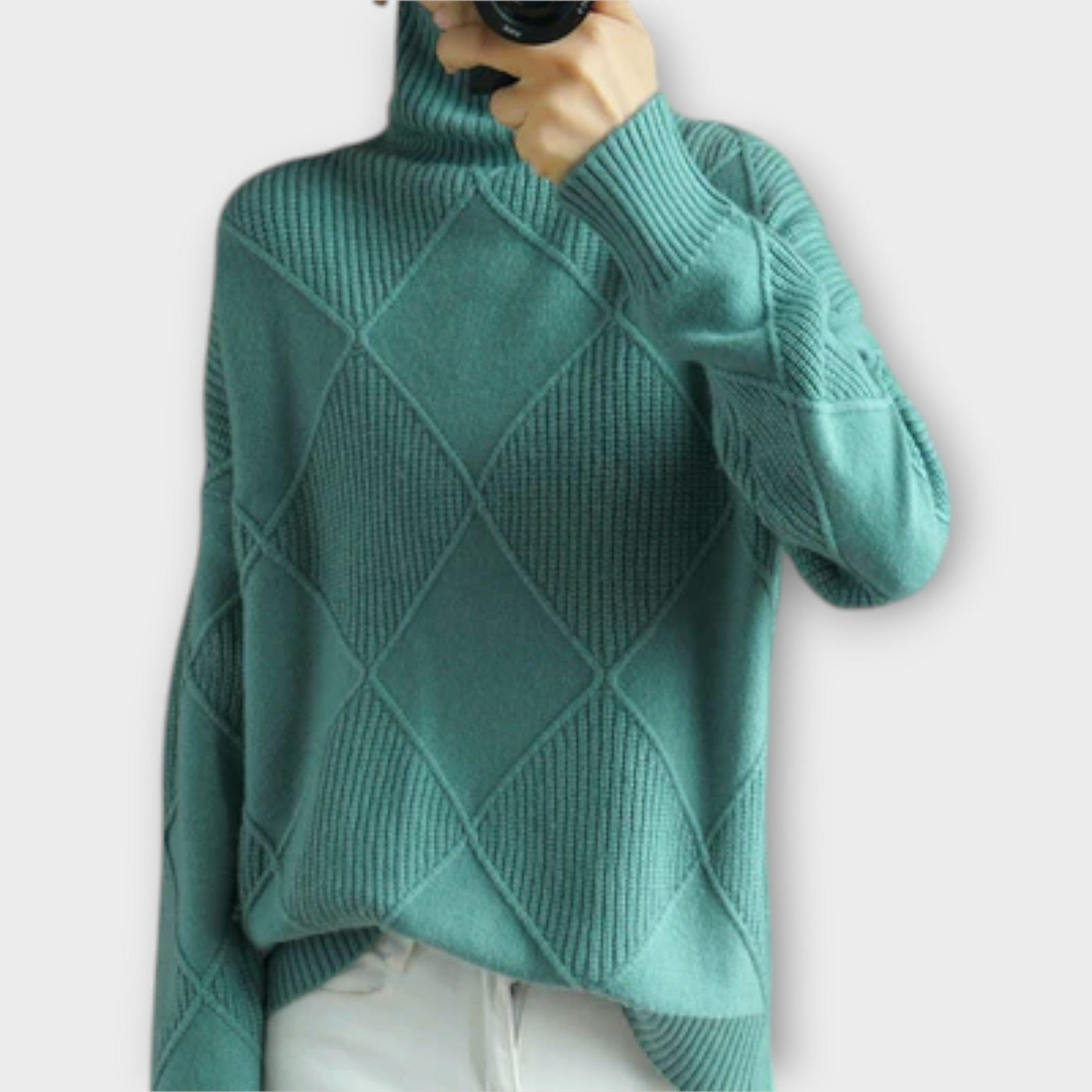 Mélanie - Maglione con Collo Alto Confortevole