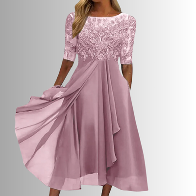 Rhiana™ | Abito Elegante à Pizzo