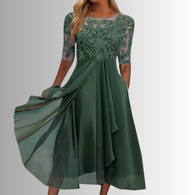 Rhiana™ | Abito Elegante à Pizzo