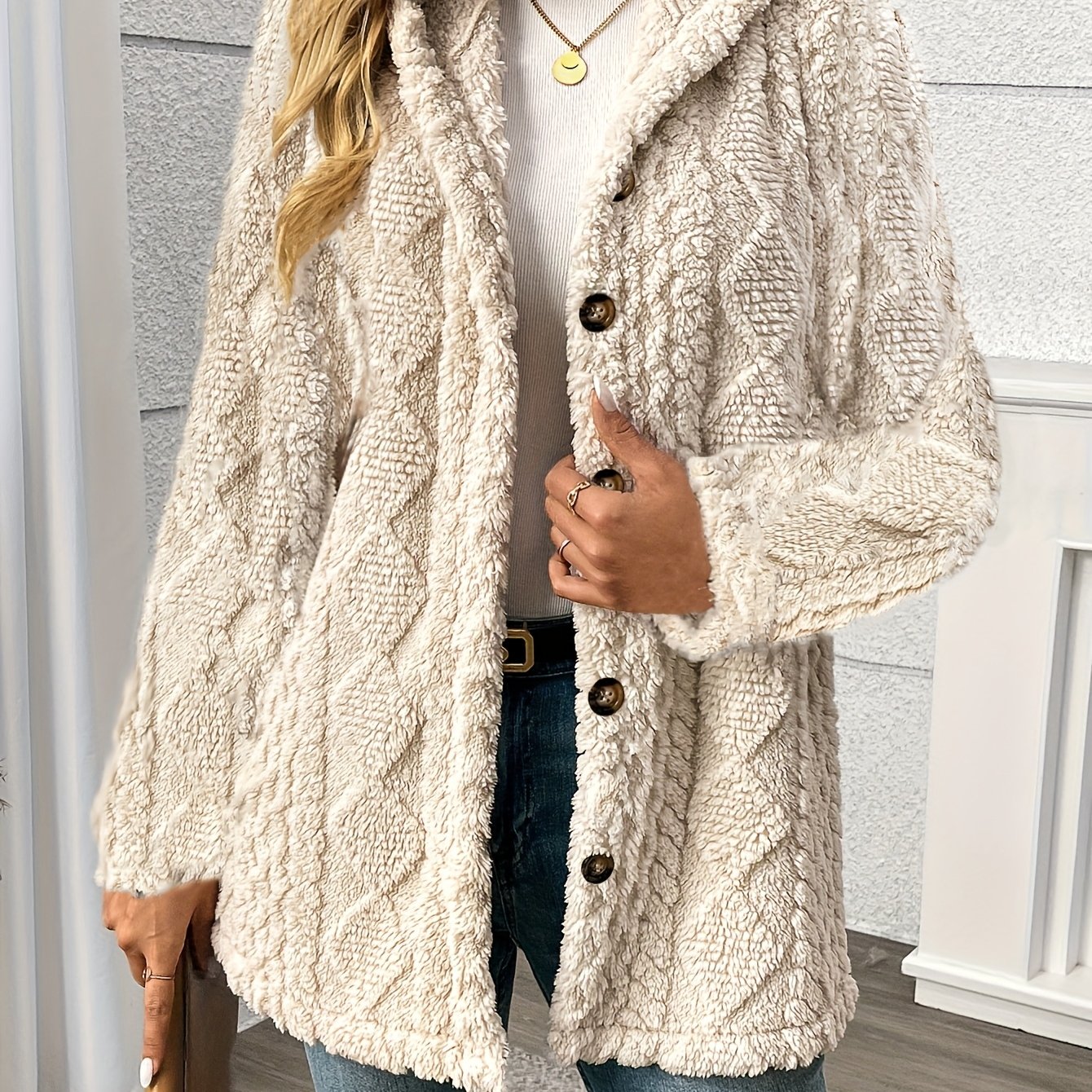 Celine - Manteau Teddy Doux