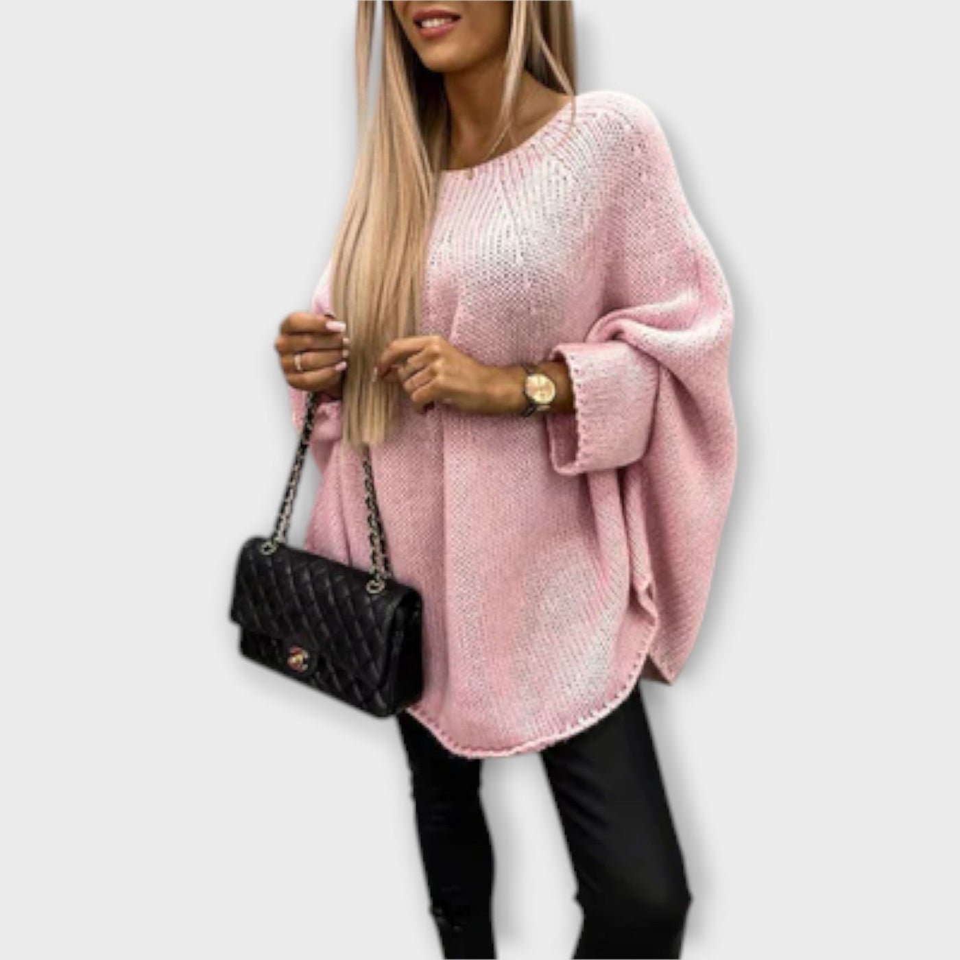 Isabelle - Maglione da donna elegante con scollo rotondo