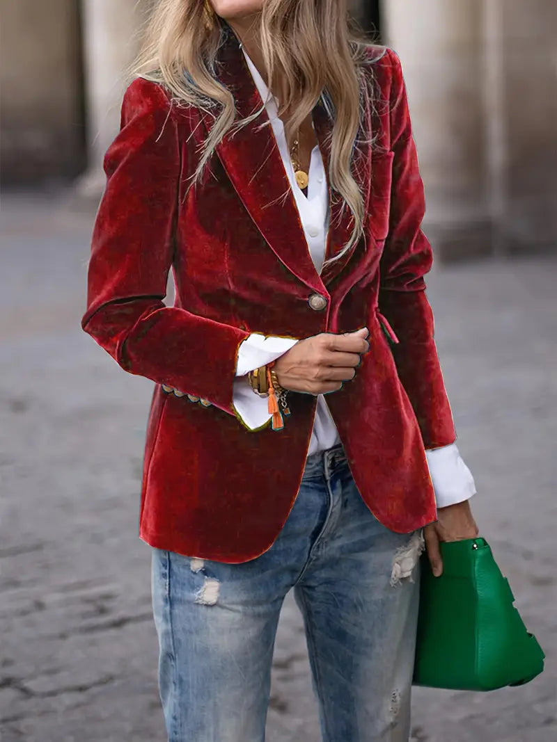 JULISSA | BLAZER IN VELLUTO ELEGANTE