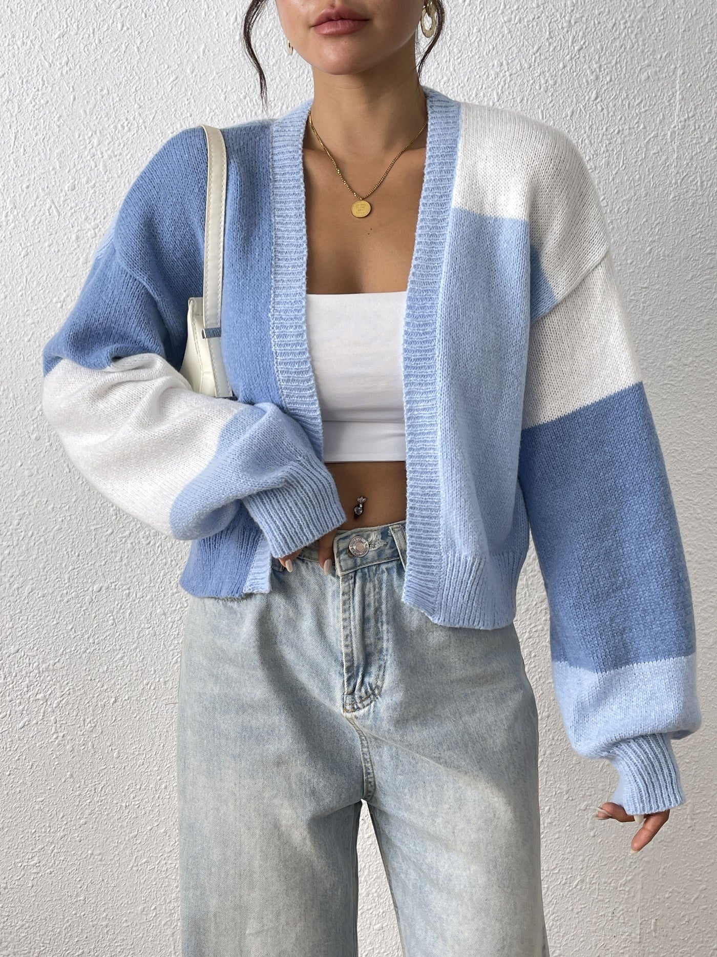 Angéline | Cardigan à blocs de couleur