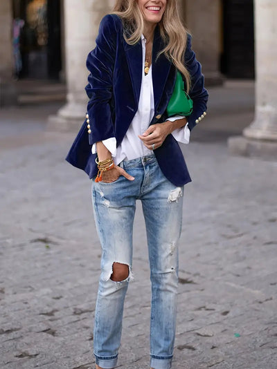 JULISSA | BLAZER IN VELLUTO ELEGANTE