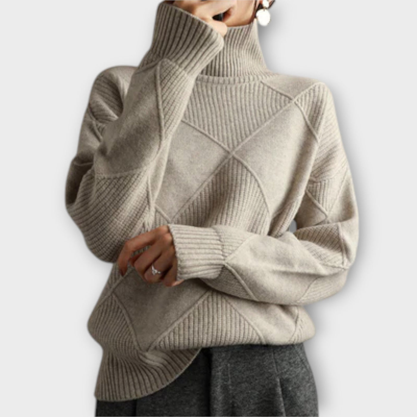 Mélanie - Maglione con Collo Alto Confortevole