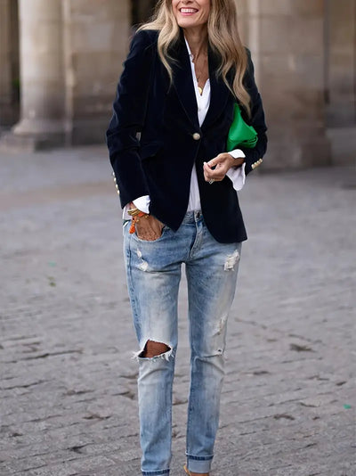JULISSA | BLAZER IN VELLUTO ELEGANTE