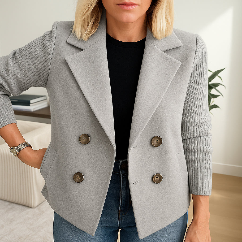 Rubis | Blazer structuré pour femme | Maniche à Maglia