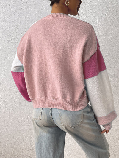 Angéline | Cardigan à blocs de couleur