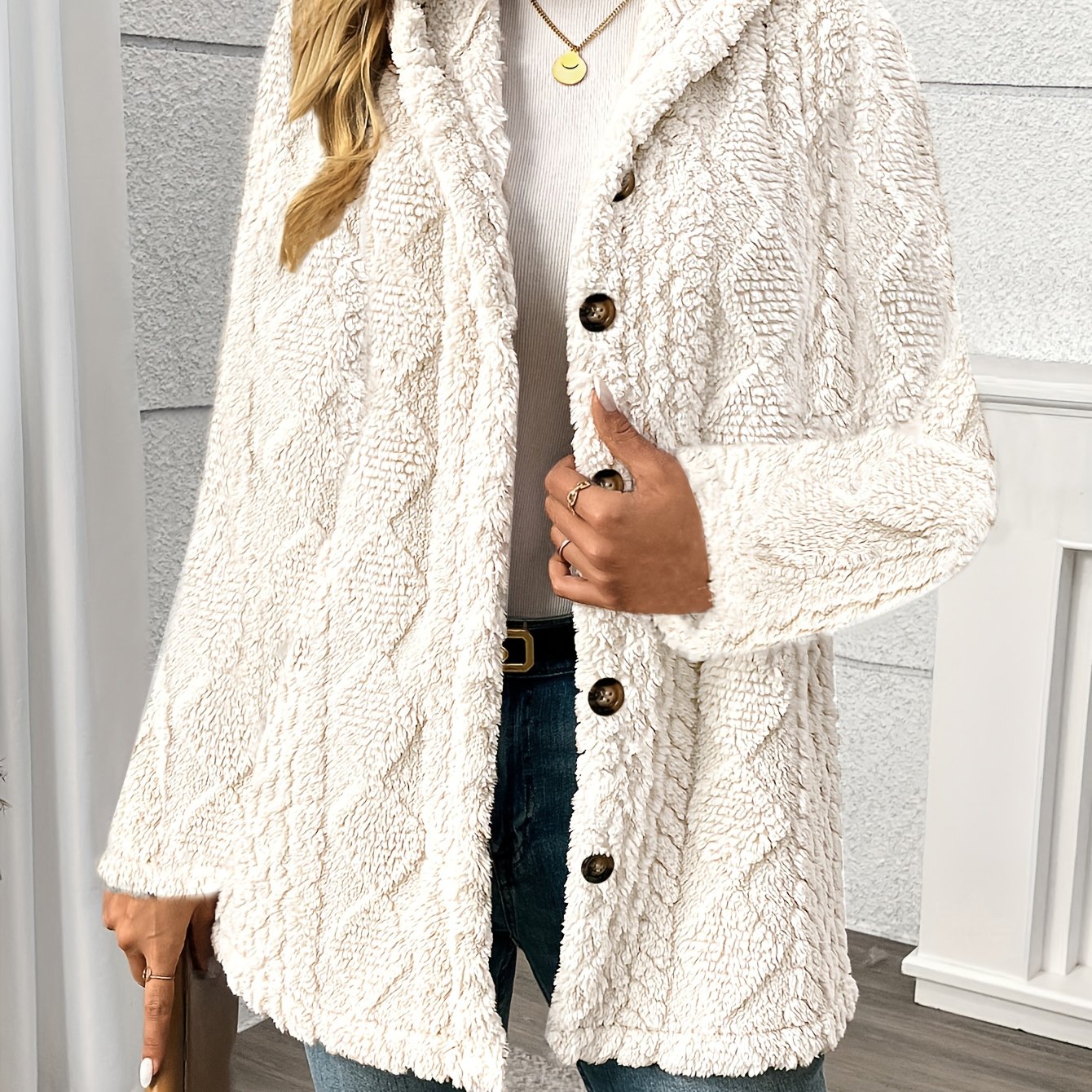 Celine - Manteau Teddy Doux