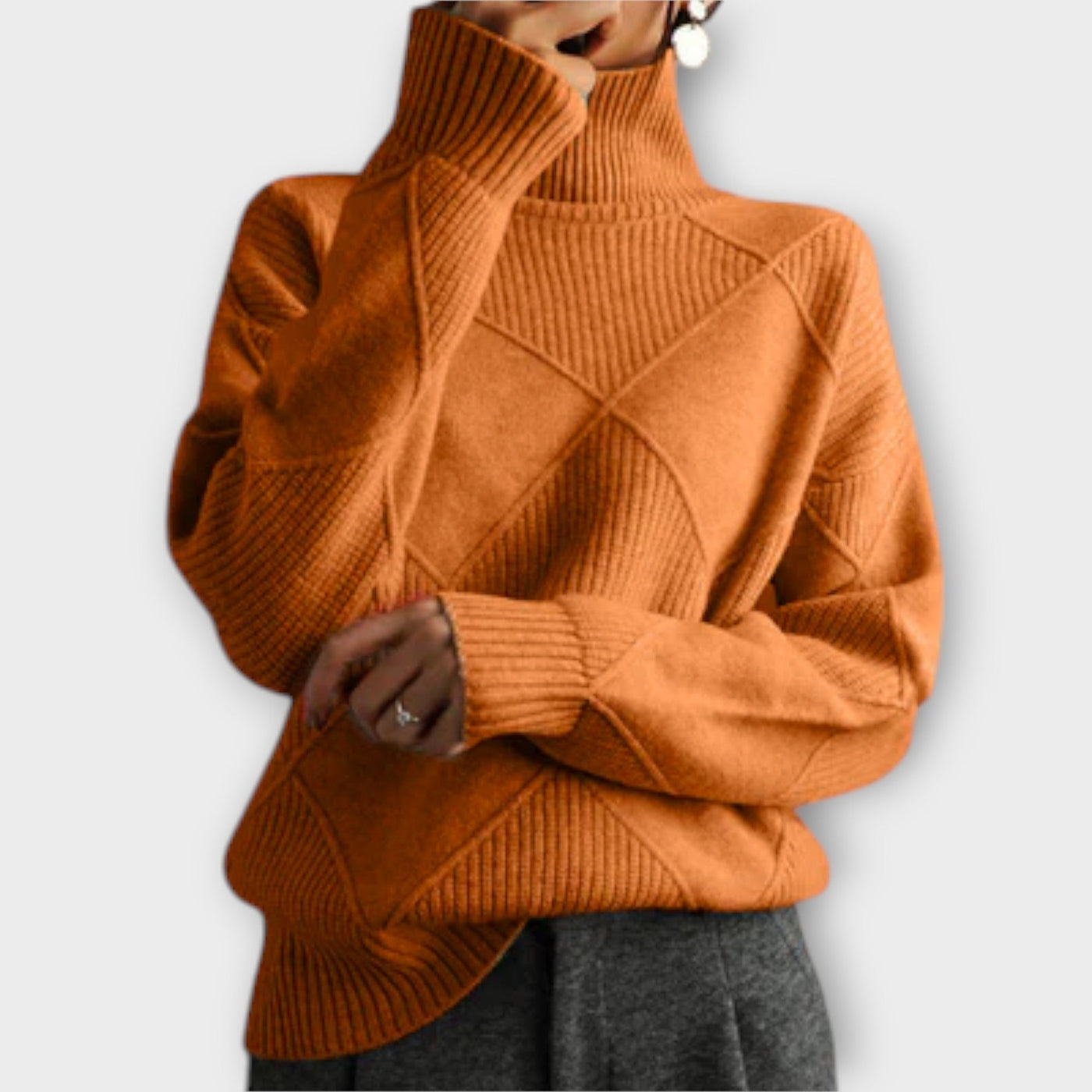 Mélanie - Maglione con Collo Alto Confortevole