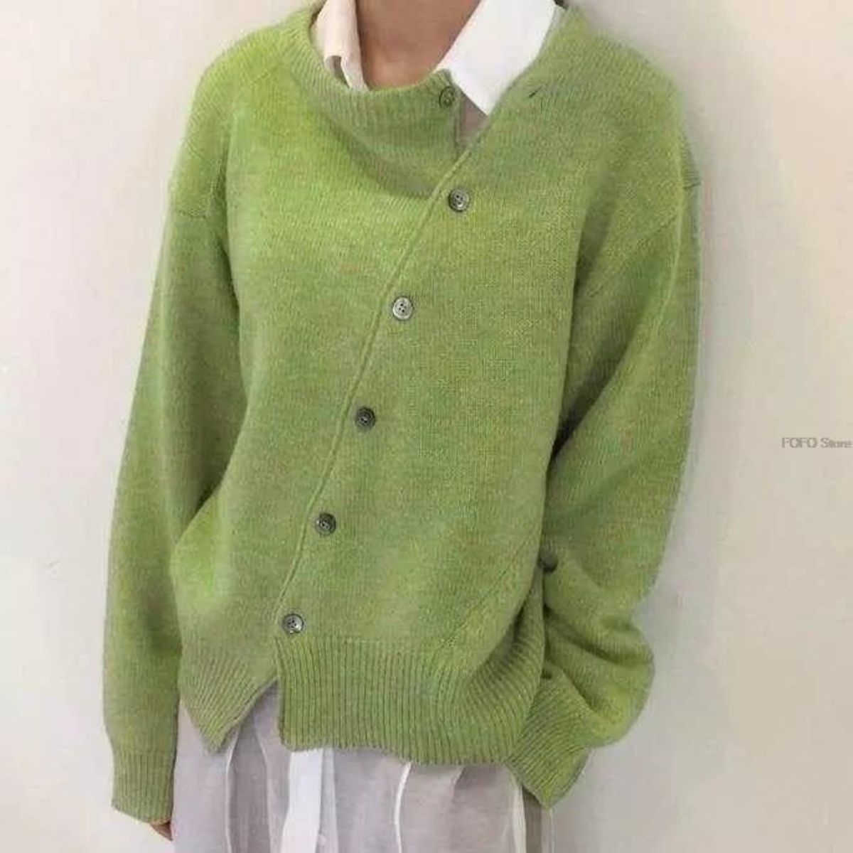 Evaline | Cardigan à Collo Rotondo