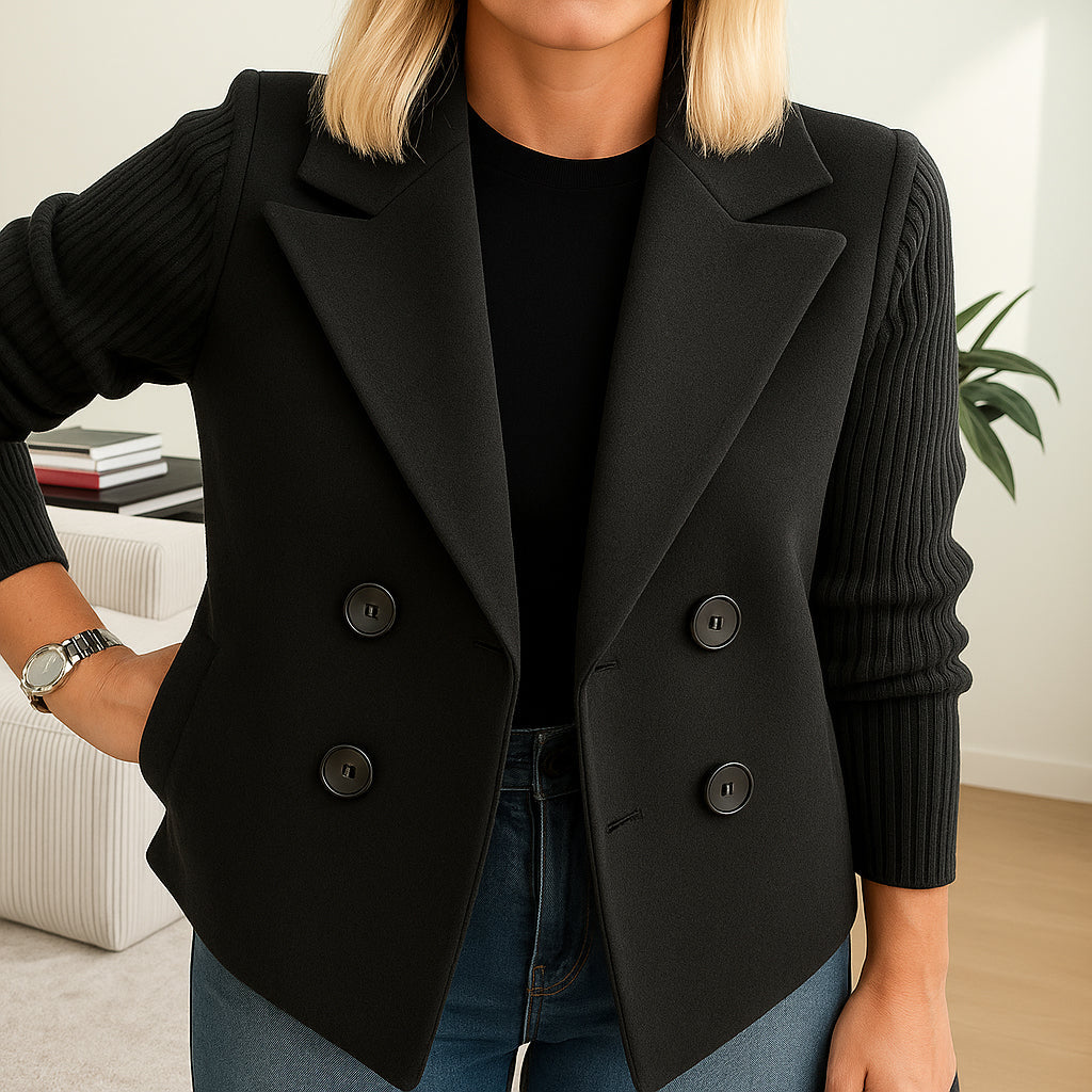Rubis | Blazer structuré pour femme | Maniche à Maglia