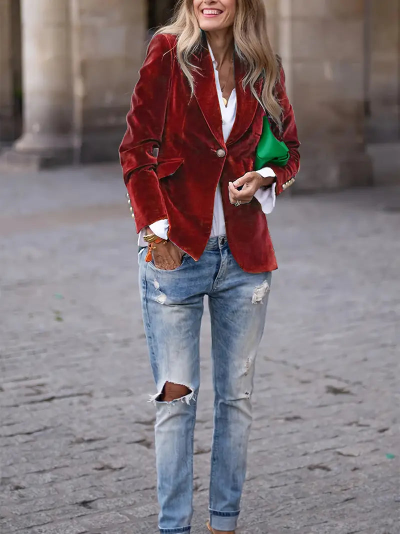 JULISSA | BLAZER IN VELLUTO ELEGANTE