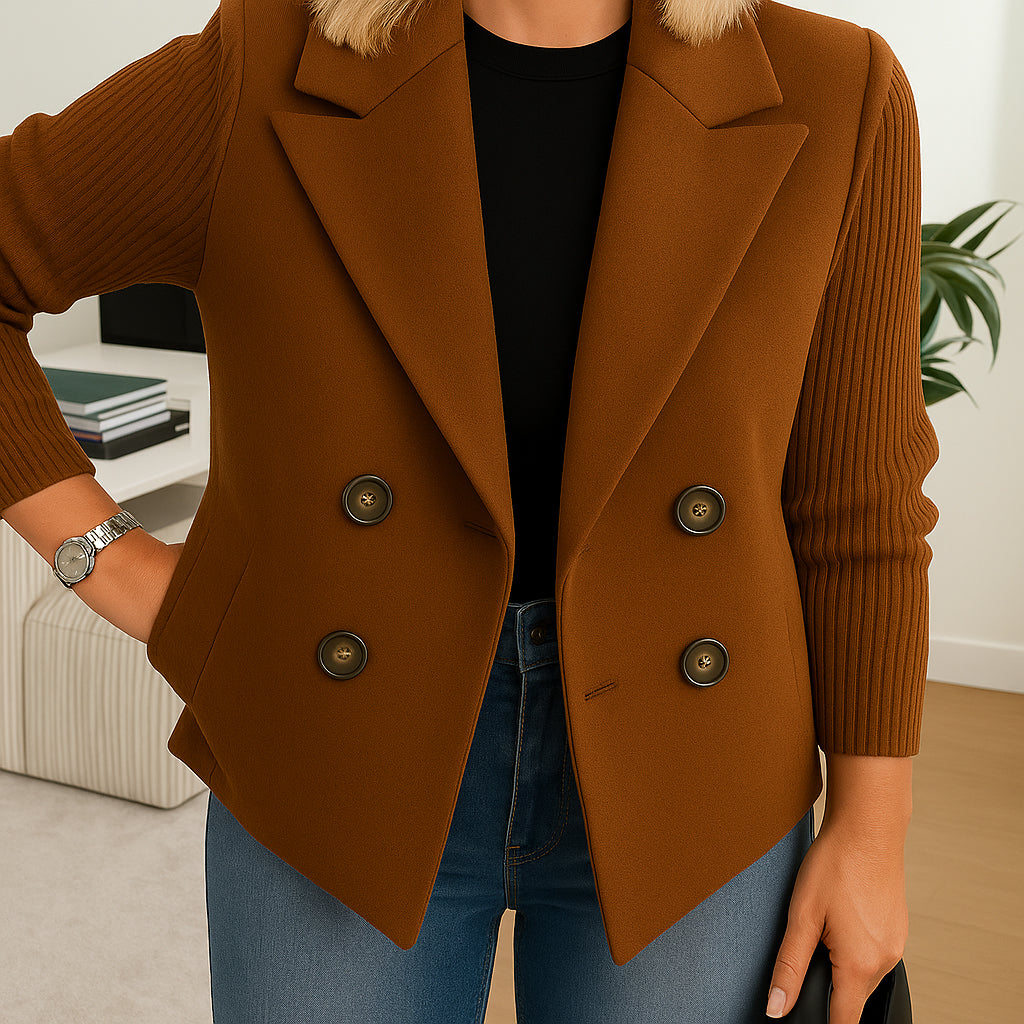 Rubis | Blazer structuré pour femme | Maniche à Maglia