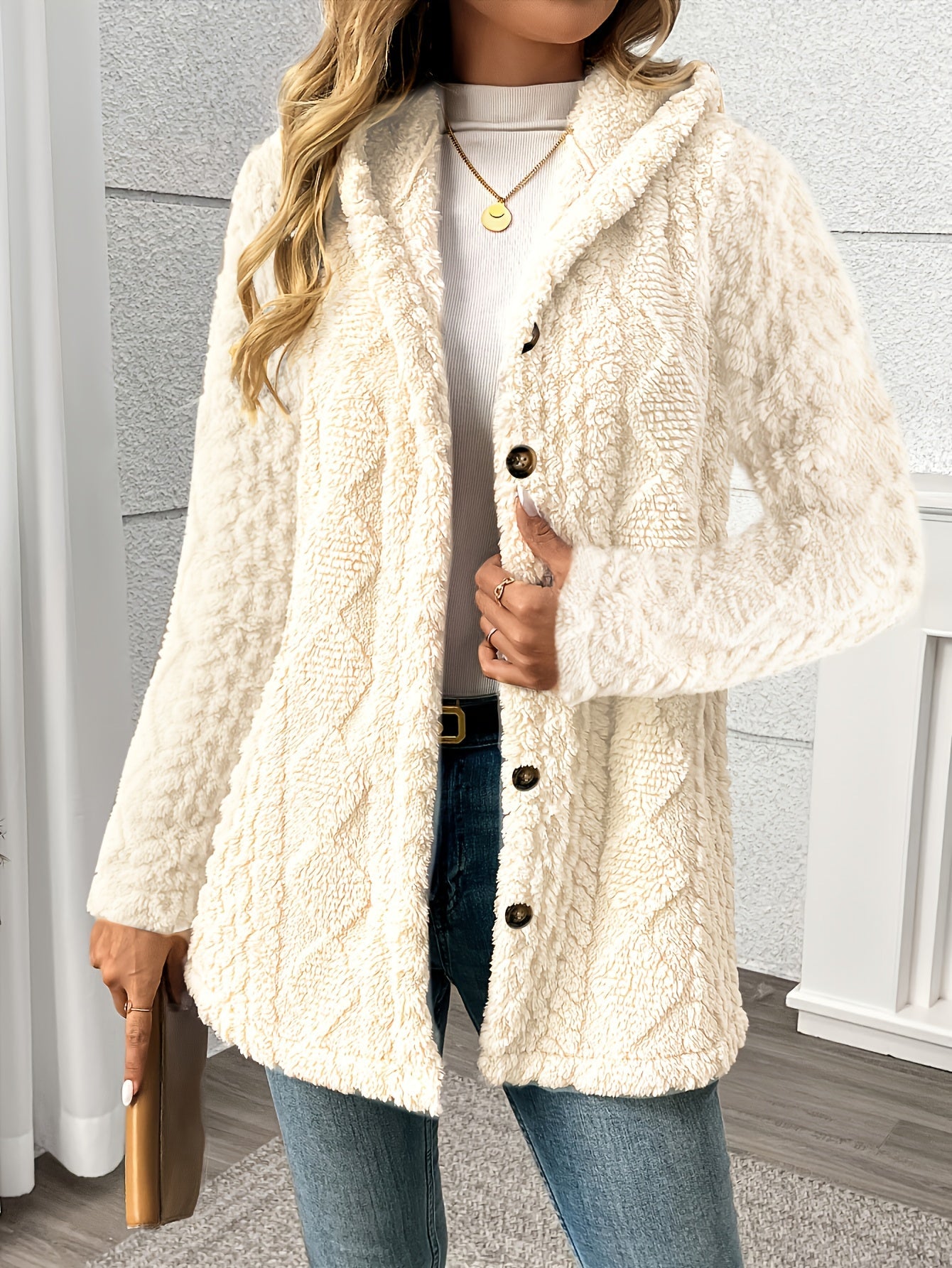 Celine - Manteau Teddy Doux