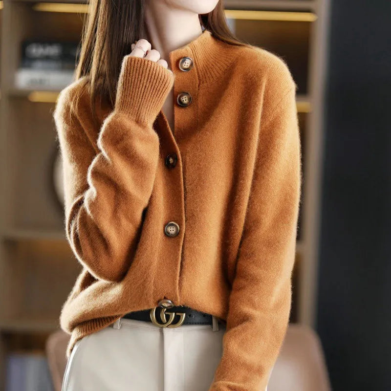 FEDERICA™ | CARDIGAN SOFFICE AVEC CHIUSURA A BOTTONI