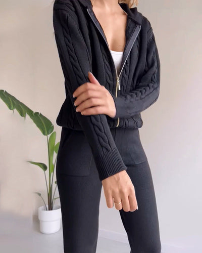 Ania - Set Due Pezzi Twist-Jacquard Casual
