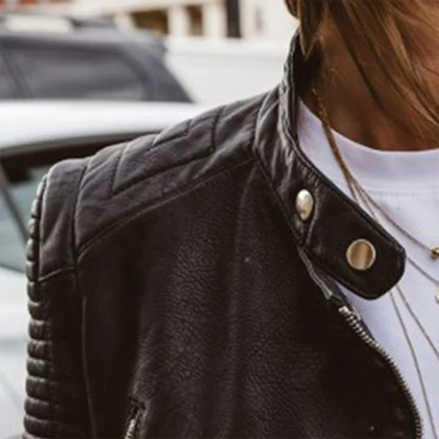 Mikaïla | Giacca da Biker à Pelle per Donna | Structure et polyvalence