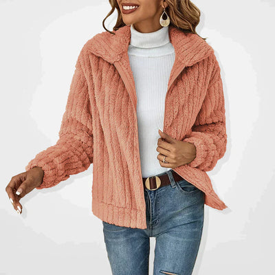 SVEVA™ | CARDIGAN EN PELUCHE ÉLÉGANTE