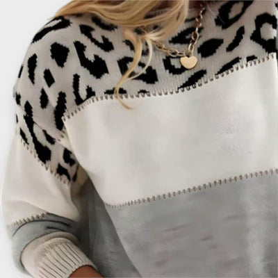 Cheyenne - Pull casual avec design léopard