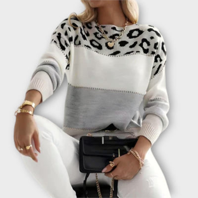 Cheyenne - Pull casual avec design léopard
