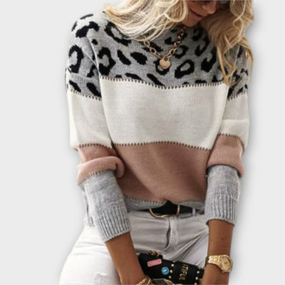 Cheyenne - Pull casual avec design léopard