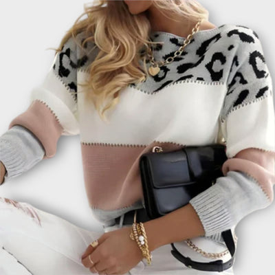 Cheyenne - Pull casual avec design léopard