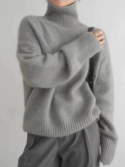 Alecia | pull col roulé élégant